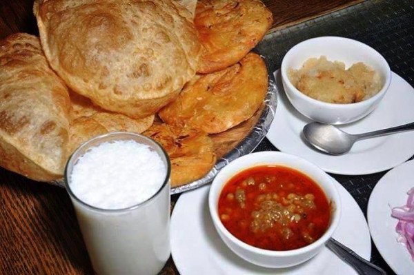 Halwa puri And Lassi